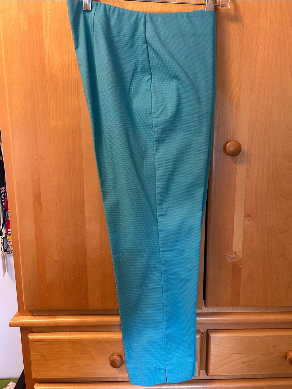 Talbots Teal Cotton Ankle Pants